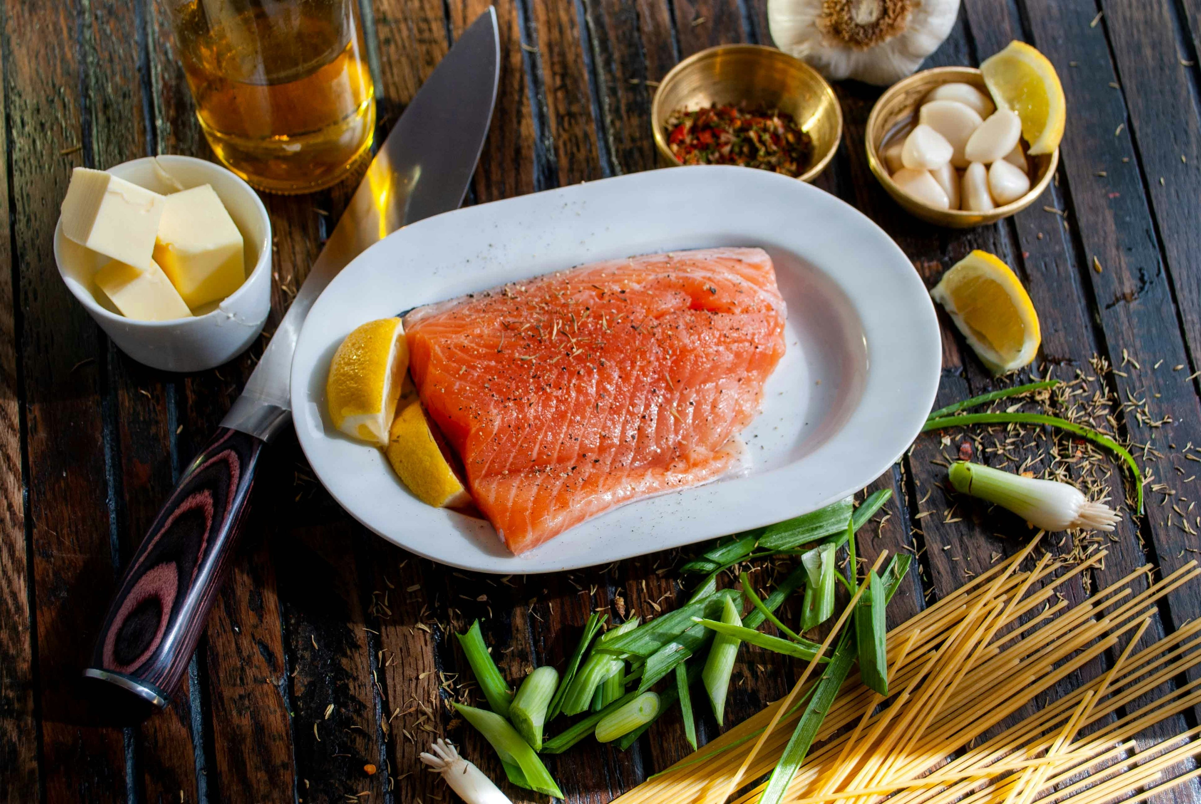 Wild-Caught Atlantic Salmon Fillet - Fresh