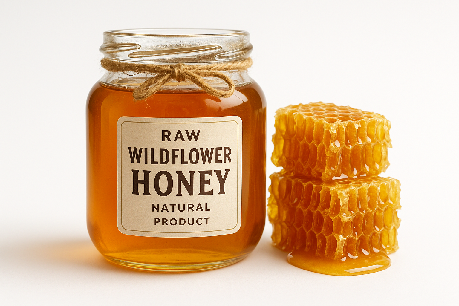 Raw Wildflower Honey - Pure & Natural